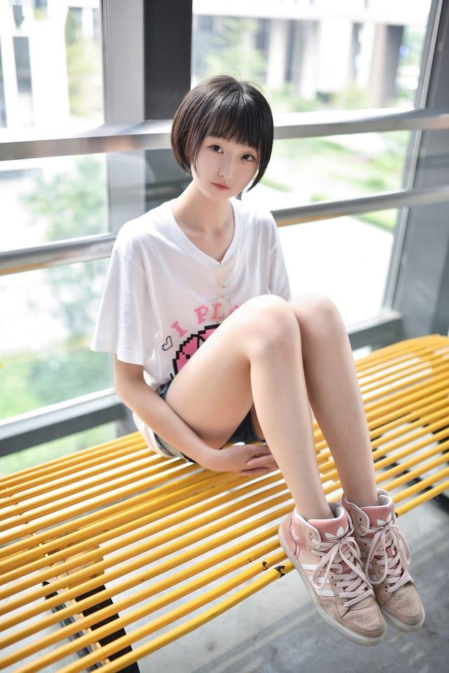 风之领域 – NO.100 眼镜妹妹超短牛仔美腿[45P243M]