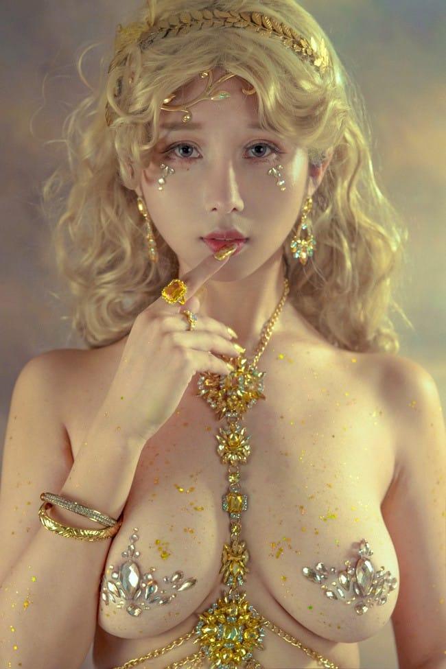 Genji云溪溪 – NO.35 奶桃 Tourmaline-Citrine黄水晶[40P-533MB]