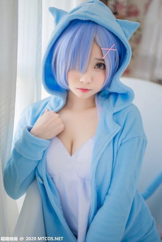 [喵糖映画]VOL.221 蓝色雷姆 [30P/270MB]