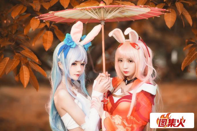 r6b5p 桜桃喵的花间舞公孙离cos作品完美演绎,让花飞起来吧