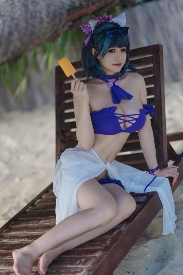 小仓千代w – NO.042 1月舰长 柴郡泳装[22P-111MB]