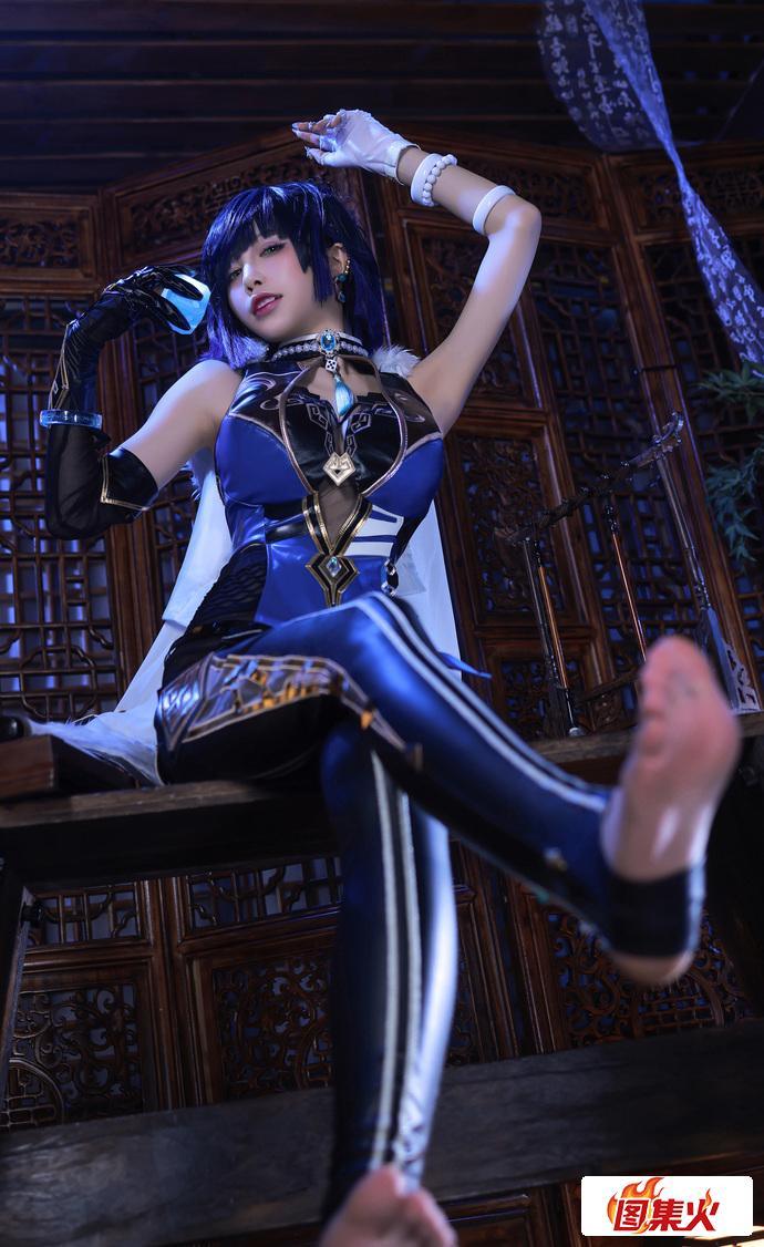 hllaq 曼妙身姿水淼aqua夜兰礼服的原神cos作品免费哪里看