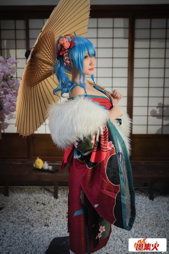 kqmd6 可爱瓜希酱cos作品碧蓝航线圣路易斯 探寻中国版的仁科百华!