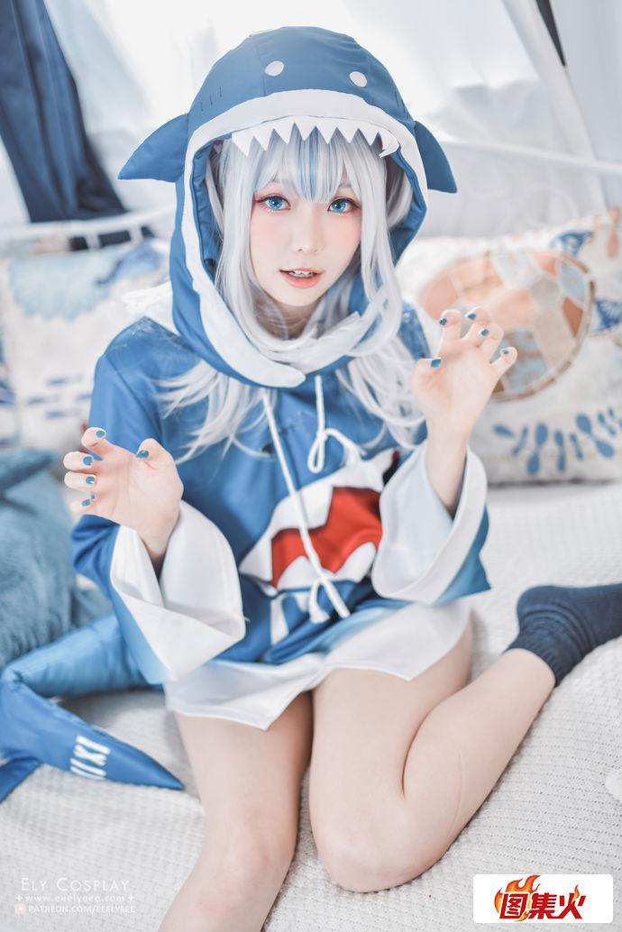 1oddh 宝岛博主ElyEE子噶呜古拉小鲨鲨甜美灵动的样子惹人爱