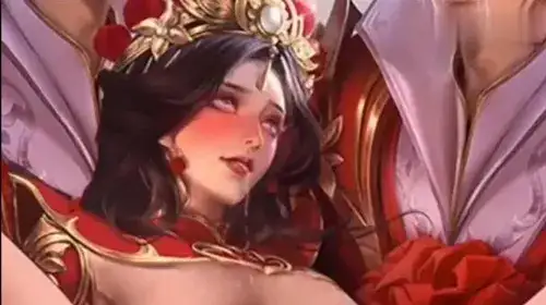 《王者荣耀》女英雄翻白眼流口水的样子人物图片