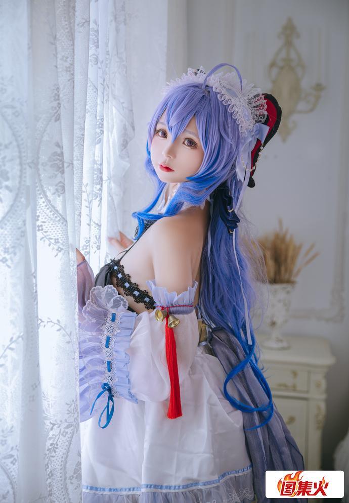 8uqmh 日奈娇奶牛版甘雨女仆 优雅与俏皮的双重魅力!