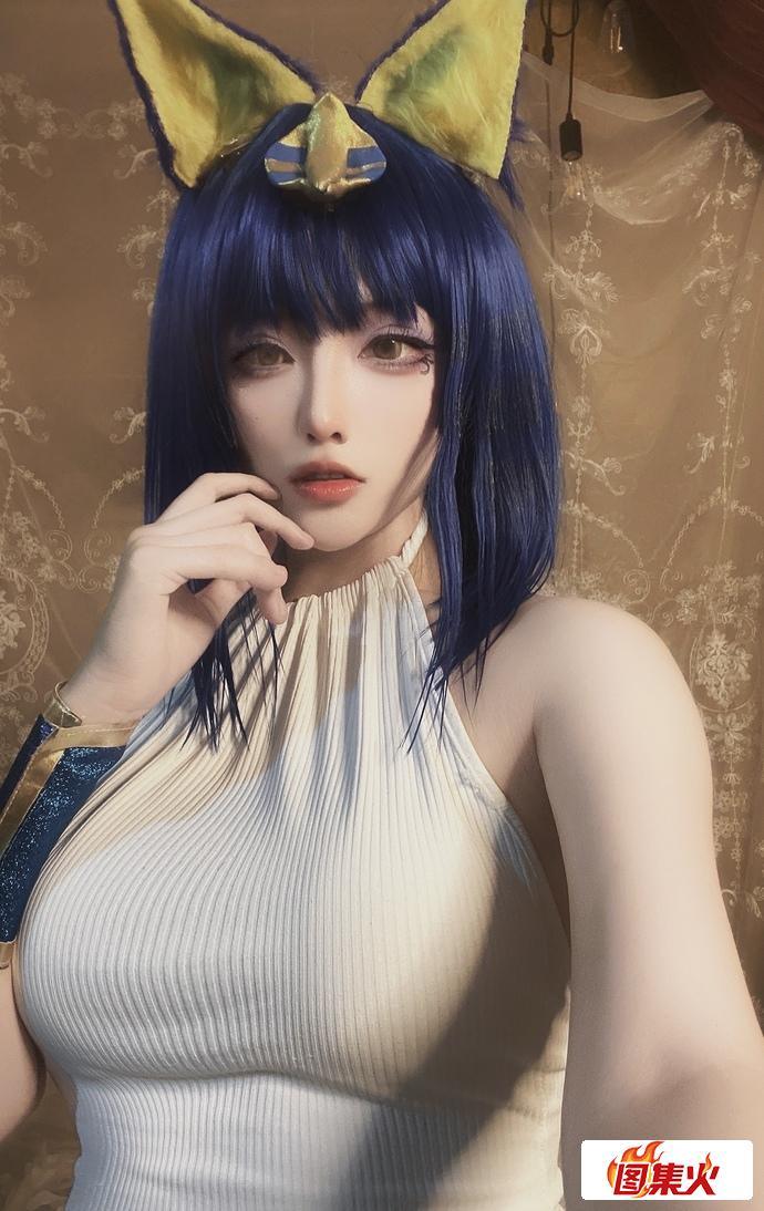 异域风情！起司块wii埃及猫神cos作品，猫女神气场满分！