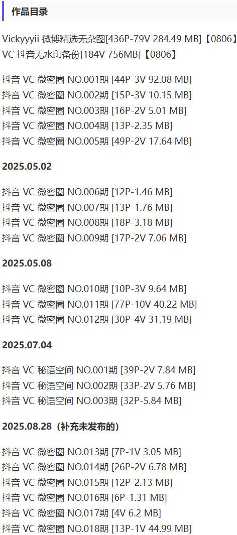 Vickyyyii(VC) – 微密圈等写真&视频合集【持续更新中】-1 Vickyyyii(VC) – 微密圈等写真&视频合集【持续更新中】
