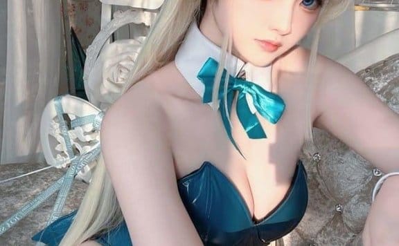 屿鱼 – NO.02 Toki X 飛鳥馬トキ兔女郎 蓝色兔子 [45P-522M]