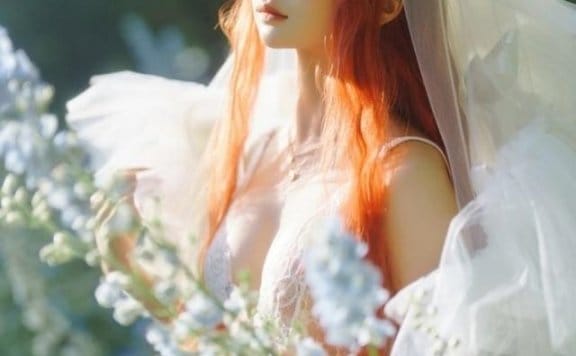 蠢沫沫 – NO.357 花丛婚纱 [67P-517MB]